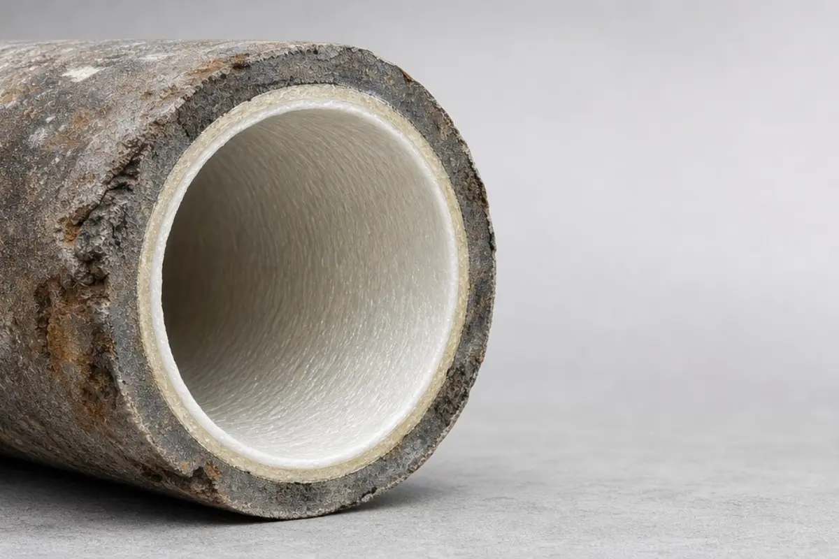 Prodigy Sewer and Drain shows how a worn pipe can be improved with a new, clean lining inside.